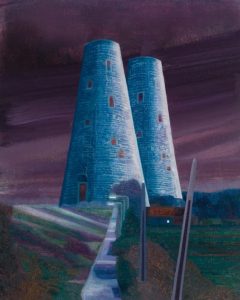 Two Towers - 2018 - oil  on canvas 50 x 40 cm